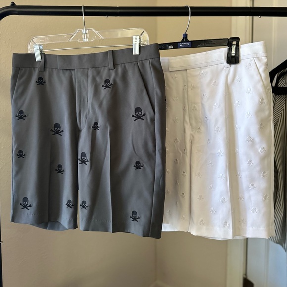 2 PAIRS G/FORE GOLF Killer T SHORTS SKULL SIZE 34 - Picture 2 of 8